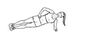 esercizi addominali plank laterale