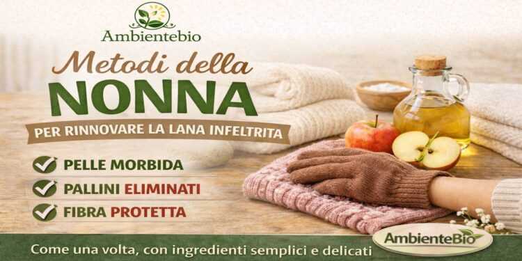 metodi della nonna lana infeltrita pallini
