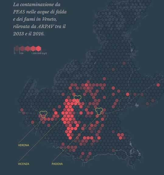 inquinamento pfas veneto