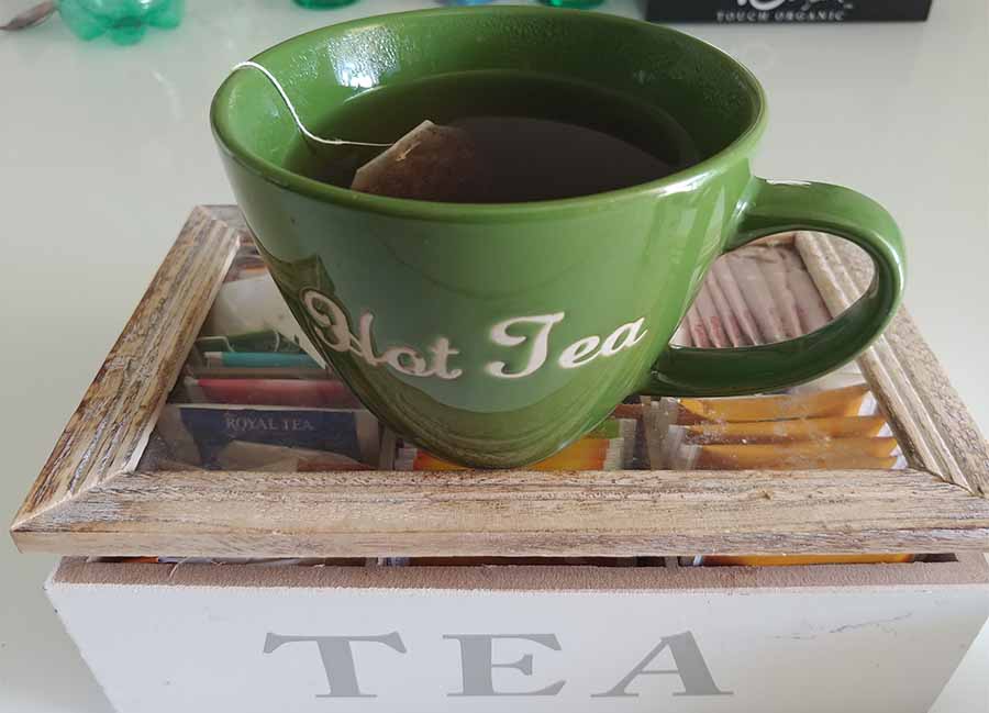 bere il tè