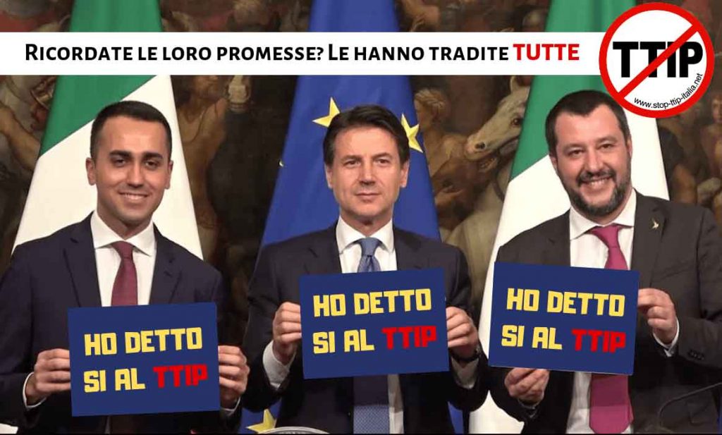 Nuovo TTIP Governo Conte