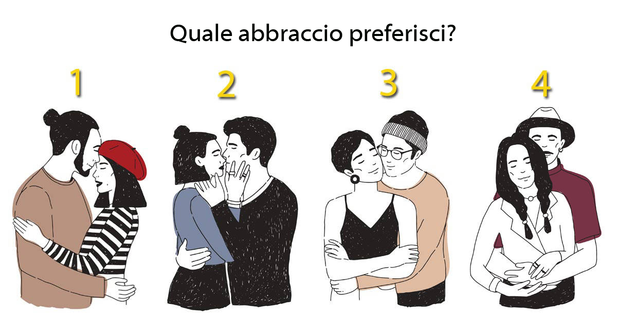 Test Di Amicizia E Amore Test amore: scegli l'abbraccio che ti piace scopri significato