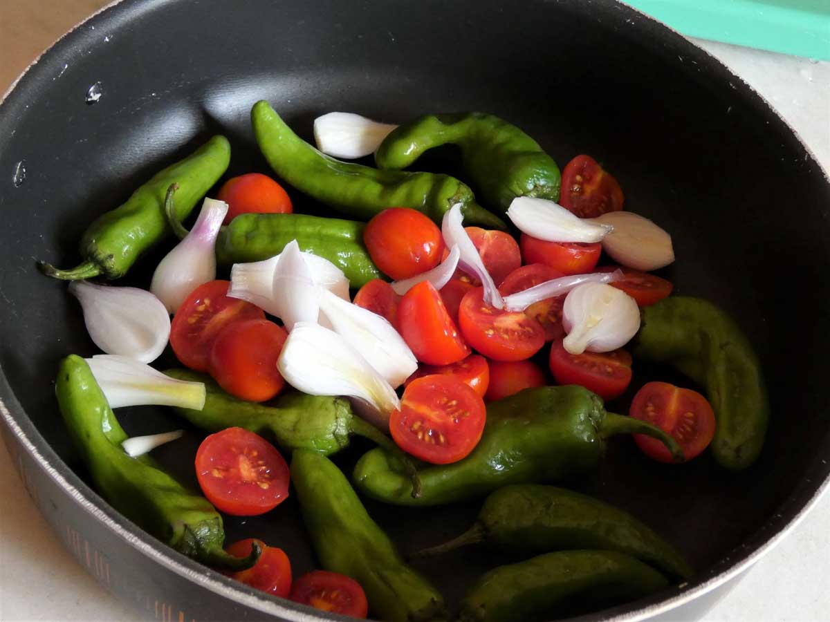 focaccia cuocere le verdure in padella