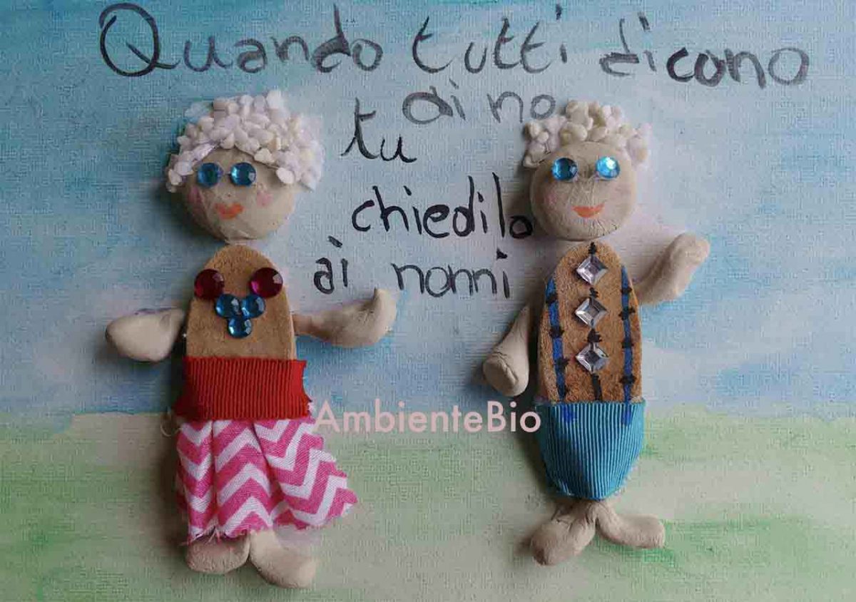 quadretto festa dei nonni riciclo creativo