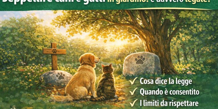 seppellire cani gatti in giardino