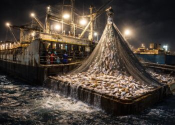 La flotta invisibile che saccheggia gli oceani: il caso delle meganavi da pesca cinesi