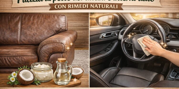 PULIZIA NATURALE PELLE ECOPELLE