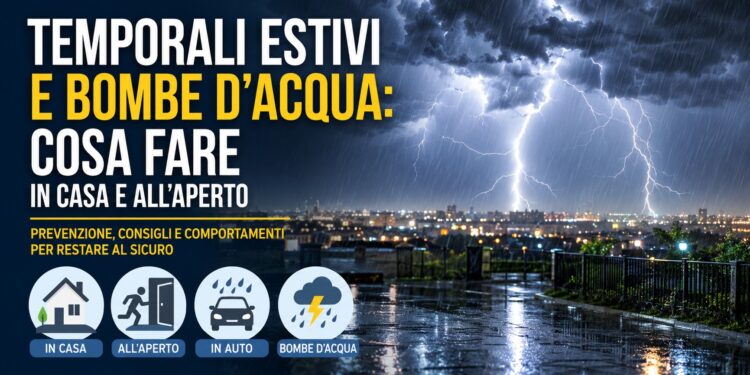 temporali estivi bombe acqua