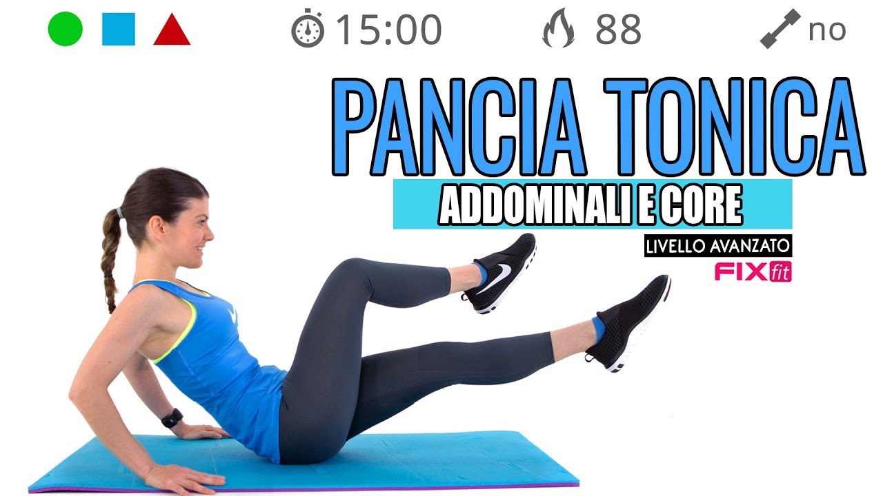 Esercizi addominali completi a casa o in palestra per avere la pancia